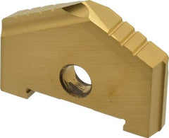 Allied Machine and Engineering - 1-23/32" Diam x 5/8" Thick, Seat Code B, 130° Included Angle Spade Drill Insert - TiN Coated, High Speed Steel, Series B - Apex Tool & Supply