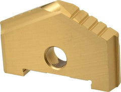 Allied Machine and Engineering - 1-3/4" Diam x 9/32" Thick, Seat Code B, 130° Included Angle Spade Drill Insert - TiN Coated, High Speed Steel, Series B - Apex Tool & Supply