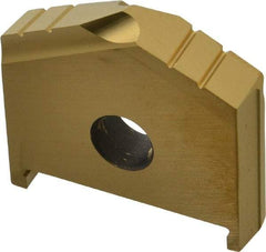 Allied Machine and Engineering - 1-1/2" Diam x 5/16" Thick, Seat Code C, 130° Included Angle Spade Drill Insert - TiN Coated, High Speed Steel, Series C - Apex Tool & Supply