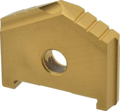 Allied Machine and Engineering - 1-11/16" Diam x 5/16" Thick, Seat Code C, 130° Included Angle Spade Drill Insert - TiN Coated, High Speed Steel, Series C - Apex Tool & Supply
