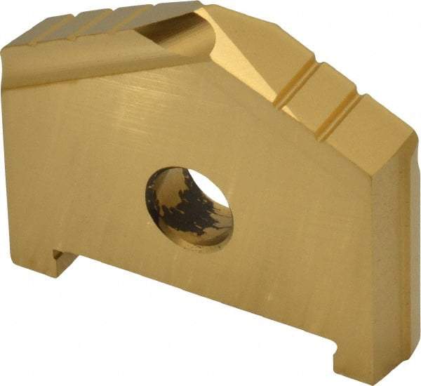 Allied Machine and Engineering - 1-23/32" Diam x 5/16" Thick, Seat Code C, 130° Included Angle Spade Drill Insert - TiN Coated, High Speed Steel, Series C - Apex Tool & Supply