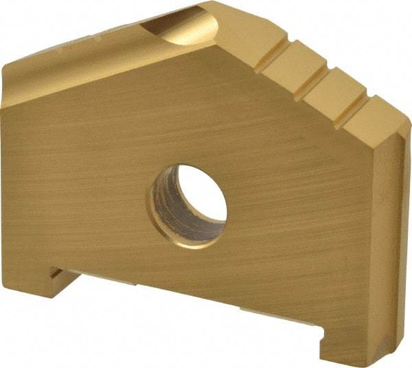 Allied Machine and Engineering - 1-25/32" Diam x 5/16" Thick, Seat Code C, 130° Included Angle Spade Drill Insert - TiN Coated, High Speed Steel, Series C - Apex Tool & Supply