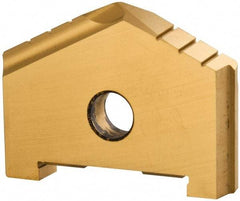 Allied Machine and Engineering - 1-7/8" Diam x 5/16" Thick, Seat Code C, 130° Included Angle Spade Drill Insert - TiN Coated, High Speed Steel, Series C - Apex Tool & Supply