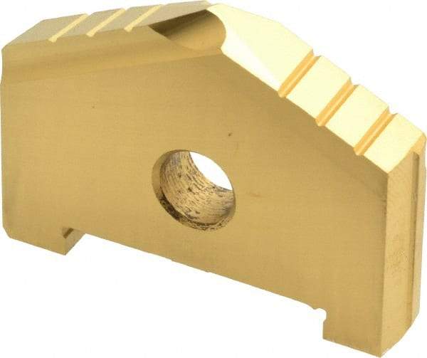 Allied Machine and Engineering - 1-29/32" Diam x 5/16" Thick, Seat Code C, 130° Included Angle Spade Drill Insert - TiN Coated, High Speed Steel, Series C - Apex Tool & Supply