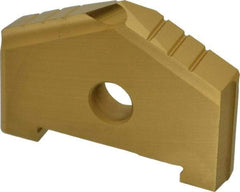 Allied Machine and Engineering - 1-31/32" Diam x 5/16" Thick, Seat Code C, 130° Included Angle Spade Drill Insert - TiN Coated, High Speed Steel, Series C - Apex Tool & Supply