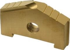 Allied Machine and Engineering - 2" Diam x 5/16" Thick, Seat Code C, 130° Included Angle Spade Drill Insert - TiN Coated, High Speed Steel, Series C - Apex Tool & Supply