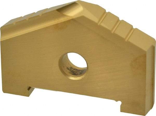 Allied Machine and Engineering - 2-1/32" Diam x 5/16" Thick, Seat Code C, 130° Included Angle Spade Drill Insert - TiN Coated, High Speed Steel, Series C - Apex Tool & Supply