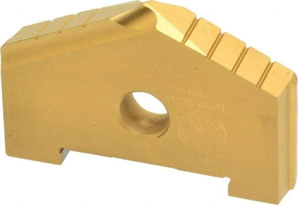 Allied Machine and Engineering - 2-1/8" Diam x 5/8" Thick, Seat Code C, 130° Included Angle Spade Drill Insert - TiN Coated, High Speed Steel, Series C - Apex Tool & Supply