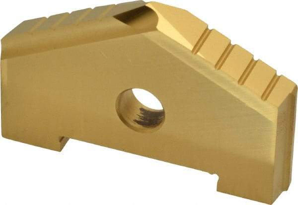 Allied Machine and Engineering - 2-1/4" Diam x 11/16" Thick, Seat Code C, 130° Included Angle Spade Drill Insert - TiN Coated, High Speed Steel, Series C - Apex Tool & Supply