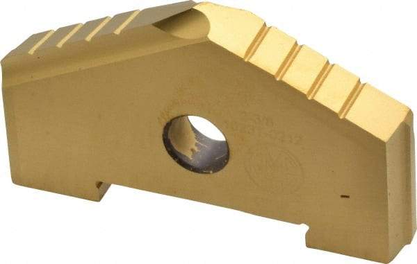 Allied Machine and Engineering - 2-3/8" Diam x 5/16" Thick, Seat Code C, 130° Included Angle Spade Drill Insert - TiN Coated, High Speed Steel, Series C - Apex Tool & Supply
