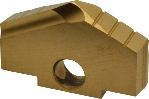 Allied Machine and Engineering - 2-1/16" Diam x 3/8" Thick, Seat Code D, 130° Included Angle Spade Drill Insert - TiN Coated, High Speed Steel, Series D - Apex Tool & Supply