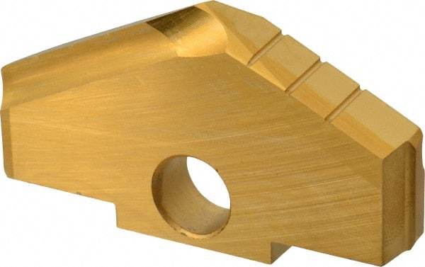 Allied Machine and Engineering - 2-3/8" Diam x 3/8" Thick, Seat Code D, 130° Included Angle Spade Drill Insert - TiN Coated, High Speed Steel, Series D - Apex Tool & Supply