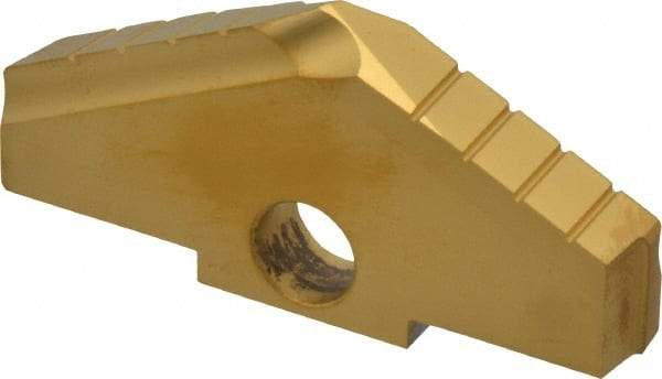 Allied Machine and Engineering - 2-3/4" Diam x 3/8" Thick, Seat Code D, 130° Included Angle Spade Drill Insert - TiN Coated, High Speed Steel, Series D - Apex Tool & Supply