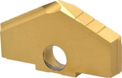 Allied Machine and Engineering - 3-1/2" Diam x 1/2" Thick, Seat Code F, 130° Included Angle Spade Drill Insert - TiN Coated, High Speed Steel, Series F - Apex Tool & Supply