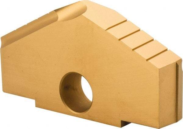 Allied Machine and Engineering - 4-1/4" Diam x 11/16" Thick, Seat Code H, 130° Included Angle Spade Drill Insert - TiN Coated, High Speed Steel, Series H - Apex Tool & Supply