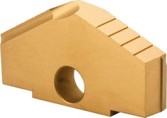 Allied Machine and Engineering - 4-1/4" Diam x 11/16" Thick, Seat Code H, 130° Included Angle Spade Drill Insert - TiN Coated, High Speed Steel, Series H - Apex Tool & Supply