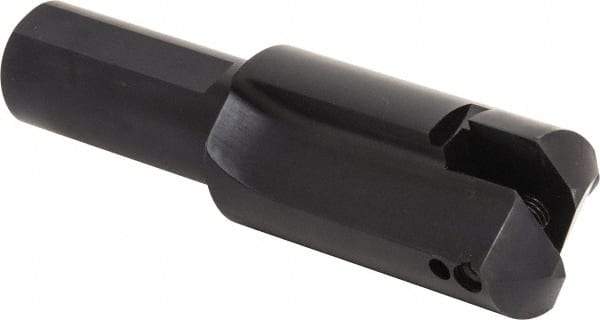 Allied Machine and Engineering - Series E, 2-1/2 to 3-3/8" Diam, 1-3/4" Diam Straight Shank, Straight Flute Spade Drill - 5-1/2" Max Depth, 6-1/16" Body Length, 9" OAL, Short Length - Apex Tool & Supply