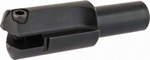 Allied Machine and Engineering - Series F, 3 to 3-7/8" Diam, 2" Diam Straight Shank, Straight Flute Spade Drill - 5-1/2" Max Depth, 6-3/4" Body Length, 9-1/2" OAL, Short Length - Apex Tool & Supply