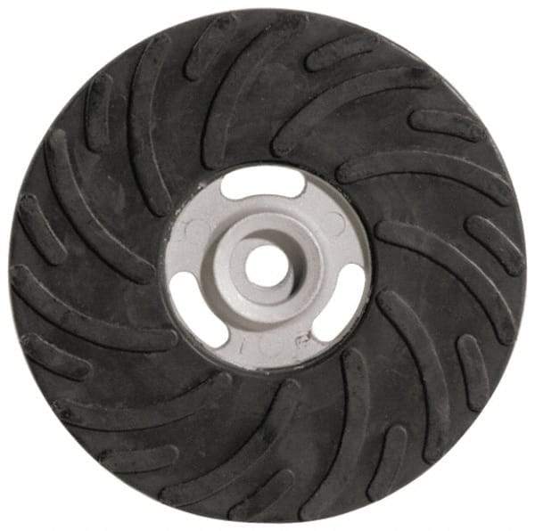 Made in USA - 7" Diam Locking Nut Disc Backing Pad - Medium Density, 8,500 RPM - Apex Tool & Supply