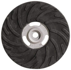 Made in USA - 7" Diam Locking Nut Disc Backing Pad - Soft Density, 8,500 RPM - Apex Tool & Supply