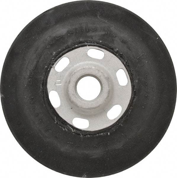 Made in USA - 4-1/2" Diam Disc Backing Smooth Backing Pad - 5/8" Shank Diam, Soft Density, 11,000 RPM - Apex Tool & Supply