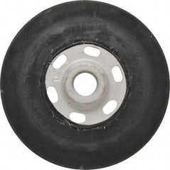 Made in USA - 4-1/2" Diam Disc Backing Smooth Backing Pad - 5/8" Shank Diam, Soft Density, 11,000 RPM - Apex Tool & Supply
