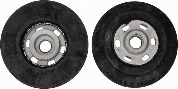 Made in USA - 4" Diam Disc Backing Smooth Backing Pad - Soft Density, 12,000 RPM - Apex Tool & Supply