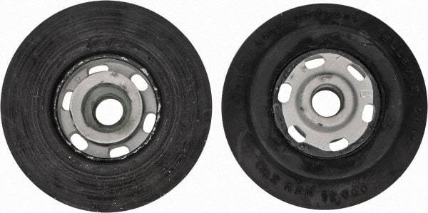 Made in USA - 4" Diam Disc Backing Smooth Backing Pad - Medium Density, 12,000 RPM - Apex Tool & Supply