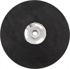 Made in USA - 9" Diam Locking Nut Disc Backing Pad - Medium Density, 6,500 RPM - Apex Tool & Supply