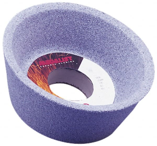 Grier Abrasives - 4 Inch Diameter x 1-1/4 Inch Hole x 1-1/2 Inch Thick, 60 Grit Tool and Cutter Grinding Wheel - Apex Tool & Supply