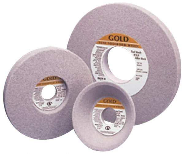 Camel Grinding Wheels - 14" Diam x 5" Hole x 1-1/2" Thick, K Hardness, 46 Grit Surface Grinding Wheel - Aluminum Oxide, Type 5, Coarse Grade, 1,910 Max RPM, Vitrified Bond, One-Side Recess - Apex Tool & Supply