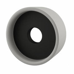 Grier Abrasives - 5" Diam, 1-1/4" Hole Size, 1-1/2" Overall Thickness, 46 Grit, Type 6 Tool & Cutter Grinding Wheel - Coarse Grade, Aluminum Oxide, K Hardness, Vitrified Bond, 4,966 RPM - Apex Tool & Supply