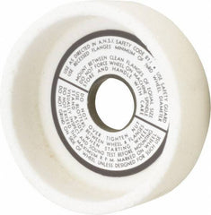 Grier Abrasives - 5" Diam, 1-1/4" Hole Size, 1-1/2" Overall Thickness, 60 Grit, Type 6 Tool & Cutter Grinding Wheel - Medium Grade, Aluminum Oxide, K Hardness, Vitrified Bond, 4,966 RPM - Apex Tool & Supply