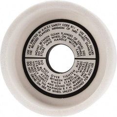 Grier Abrasives - 5" Diam, 1-1/4" Hole Size, 1-1/2" Overall Thickness, 80 Grit, Type 6 Tool & Cutter Grinding Wheel - Medium Grade, Aluminum Oxide, K Hardness, Vitrified Bond, 4,966 RPM - Apex Tool & Supply