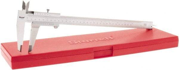 Starrett - 0 to 12" Stainless Steel Vernier Caliper - 0.02mm Graduation, 0.025 (Per 300mm)mm Accuracy - Apex Tool & Supply