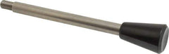 Gibraltar - M8x1.25 Stem, 0.98" Knob Diam, 0.39" Shaft Diam, Type C Gear Lever with Taper End - 0.51" Thread Length, 5.43" Handle Length, Stainless Steel Shaft, Phenolic Knob - Apex Tool & Supply