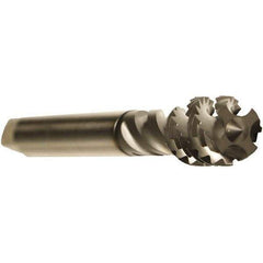 Emuge - M16x2.00 Metric 4 Flute 6H Modified Bottoming Spiral Flute Tap - Cobalt, GLT-1 Finish, 110mm OAL, Right Hand Flute, Right Hand Thread, Series Enorm - Apex Tool & Supply