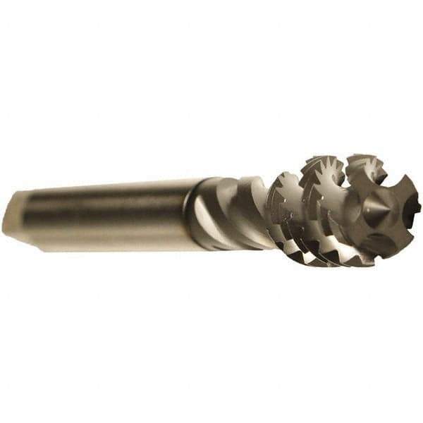 Emuge - 1/2-20 UNF 5 Flute 2B Bottoming Spiral Flute Tap - Cobalt, GLT-1 Finish, 3.937" OAL, Right Hand Flute, Right Hand Thread, Series Enorm - Apex Tool & Supply