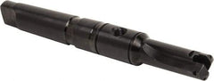 Allied Machine and Engineering - Series A, 31/32 to 1-3/8" Diam, 4MT Taper Shank, Straight Flute Spade Drill - 3" Max Depth, 5-15/32" Body Length, 9-9/16" OAL, Short Length, Through Coolant - Apex Tool & Supply