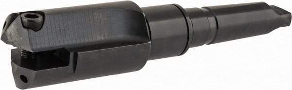 Allied Machine and Engineering - Series F, 3 to 3-7/8" Diam, 5MT Taper Shank, Straight Flute Spade Drill - 5-1/2" Max Depth, 9-5/16" Body Length, 13-15/16" OAL, Short Length, Through Coolant - Apex Tool & Supply