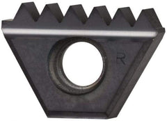 Kennametal - 11.5 TPI, Internal/External Thread, NPT Standard, STN KC635M Grade Thread Mill Insert - Carbide, TiAlN Coating - Apex Tool & Supply