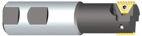 Kennametal - 0.67" Cut Diam, 1.34" Max Depth of Cut, 3/4" Shank Diam, Internal/External Indexable Thread Mill - Insert Style STN 11, 0.43" Insert Size, 2 Inserts, Toolholder Style K067, 3.42" OAL - Apex Tool & Supply