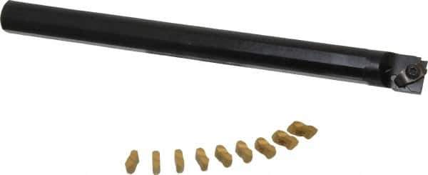 Kennametal - Right Hand Cut, 1" Shank Width Indexable Threading Toolholder - 12" OAL, N.3L Insert Compatibility, A16NER3 Toolholder, Series Top Notch - Apex Tool & Supply