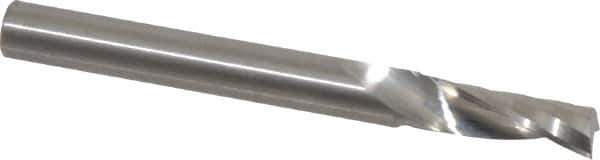 Onsrud - 1/4" Cutting Diam x 3/4" Length of Cut, 1 Flute, Upcut Spiral Router Bit - Uncoated, Right Hand Cut, Solid Carbide, 2-1/2" OAL x 1/4" Shank Diam, Single Edge, 21° Helix Angle - Apex Tool & Supply