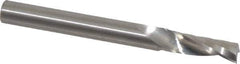 Onsrud - 1/4" Cutting Diam x 3/4" Length of Cut, 1 Flute, Upcut Spiral Router Bit - Uncoated, Right Hand Cut, Solid Carbide, 2-1/2" OAL x 1/4" Shank Diam, Single Edge, 21° Helix Angle - Apex Tool & Supply