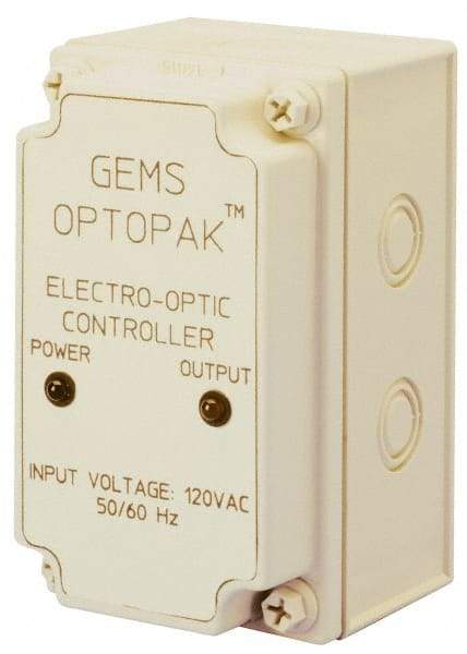 Gems Sensors - 158°F Max, Liquid Level Controller for Electro Optic Switches - Converts TTL Output Signal to an SPDT 5 Amp. Relay Output, SPDT, 5 Amps at 115 VAC Switch Logic - Apex Tool & Supply