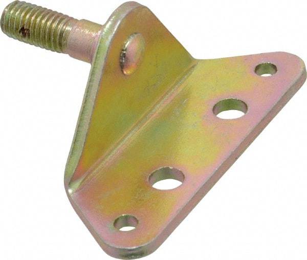 Value Collection - M8 x 1.25 Yellow Zinc Angle Bracket - For Hydraulic Dampers & Gas Springs - Apex Tool & Supply