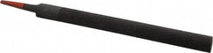Simonds File - 8" Long, Bastard Cut, Half Round American-Pattern File - Double Cut, 7/32" Overall Thickness, Tang - Apex Tool & Supply