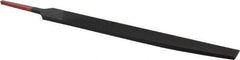 Simonds File - 8" Long, Bastard Cut, Knife American-Pattern File - Double Cut, 3/16" Overall Thickness, Tang - Apex Tool & Supply