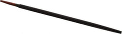 Simonds File - 12" Long, Bastard Cut, Round American-Pattern File - Double Cut, 1/2" Overall Thickness, Tang - Apex Tool & Supply